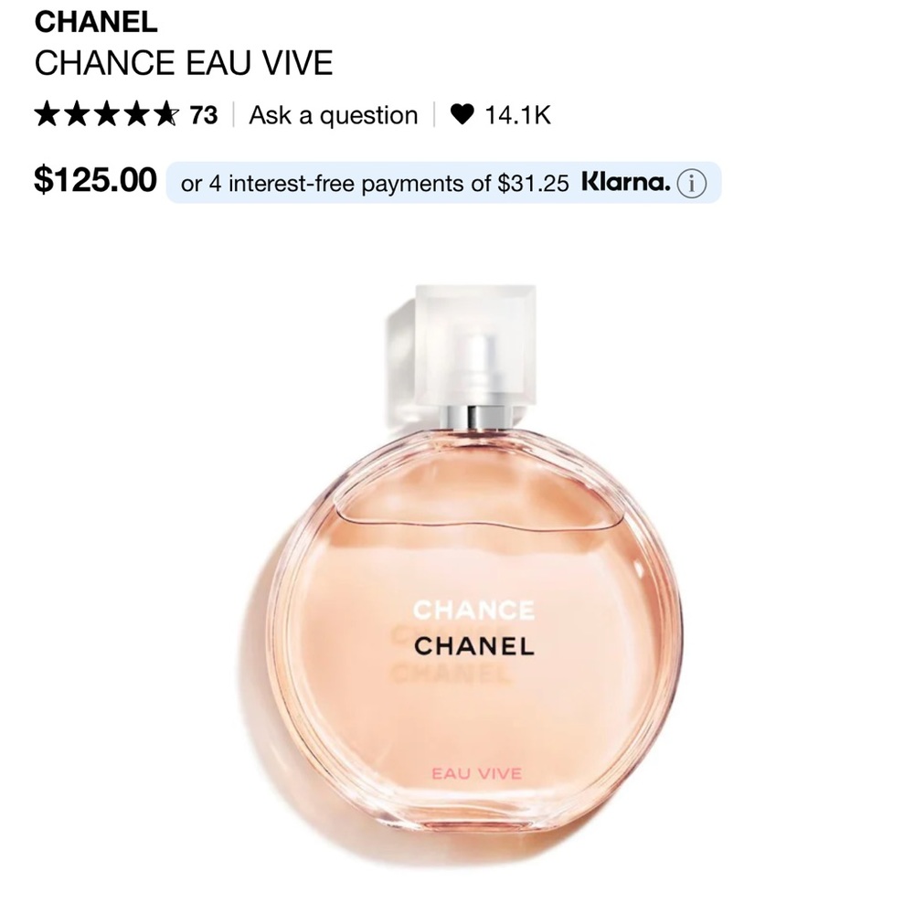 Chanel Chance Eau Vive Eau de Toilette spray perfume